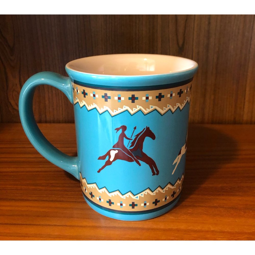 Pendleton Turquoise Mug "Celebrate the Horses"